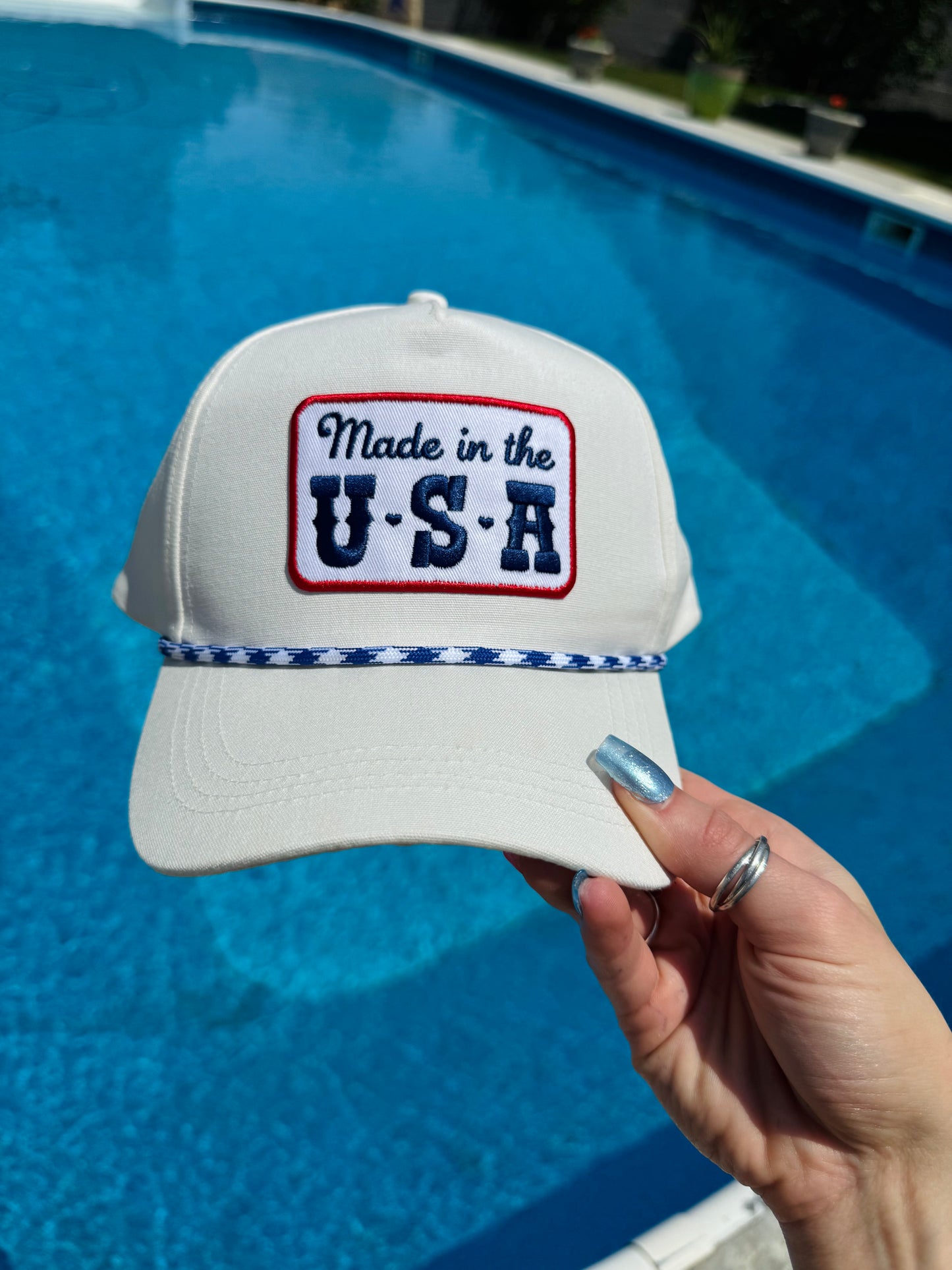 Made in the USA Embroidery Patch Trucker Hat