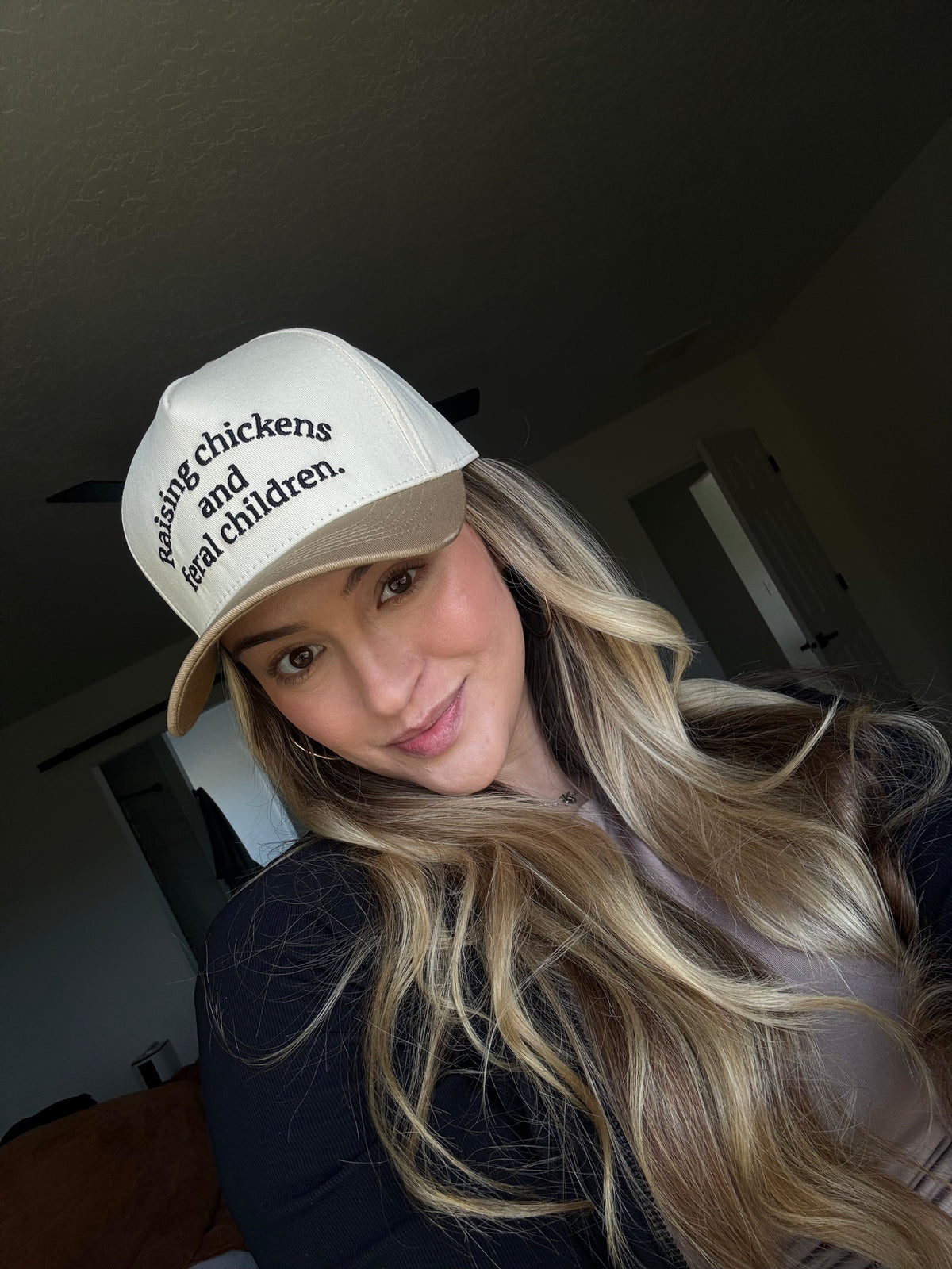 Chickens and Children Trucker Hat