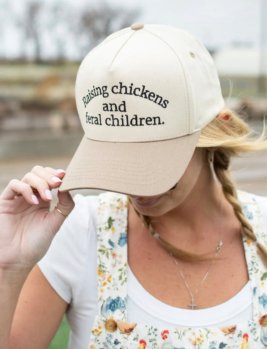 Chickens and Children Trucker Hat